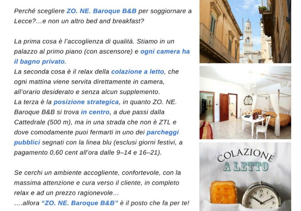 Couette-café Zo. Ne. Baroque Lecce